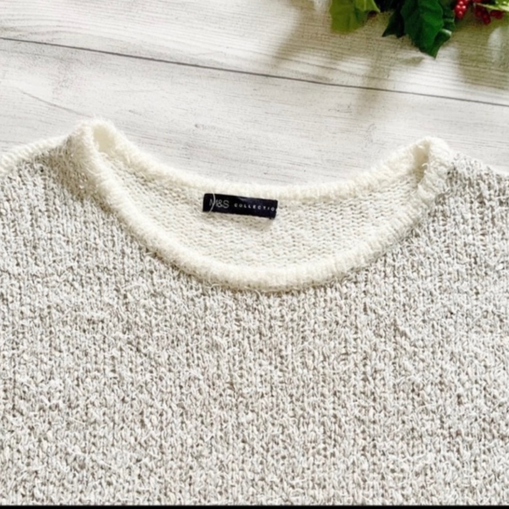 M&S Collection Two-Tone Pullover Tunic Sweater - Picture 7 of 10